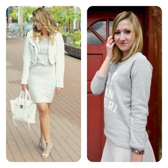 BUNDLED ❤️ j. crew // oui mon cheri sweatshirt - Picture 2 of 4