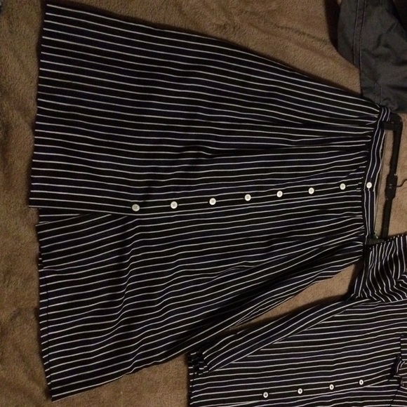 Long button down skirt and blouse