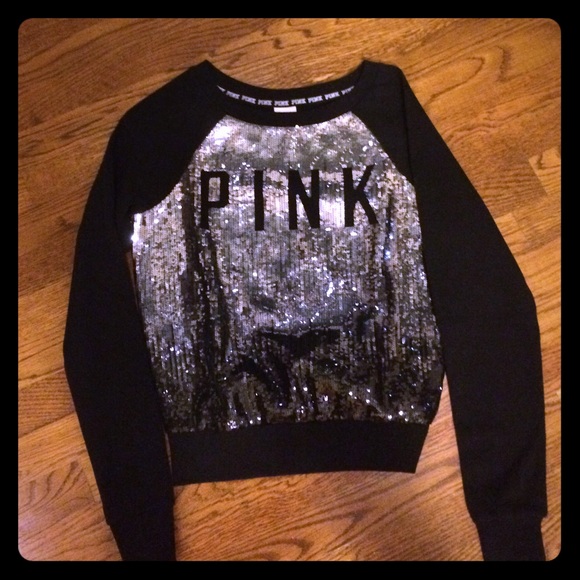 PINK Victoria's Secret Sweaters - BFS- VS PINK Sequin Sweater