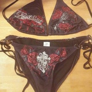 Rebel saints bikini. Cute!  large tops & bottoms