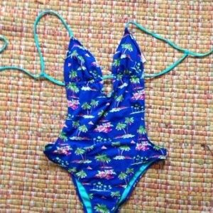 Palm tree sexy Hollister one piece