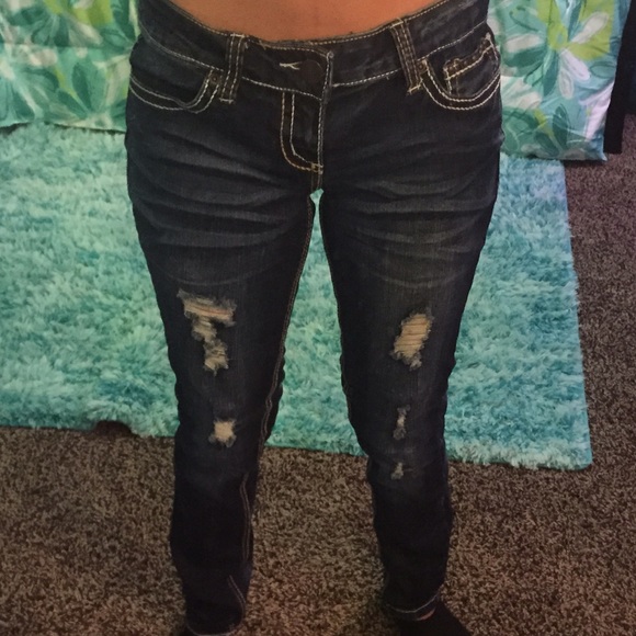 Wash Ripped Jeans