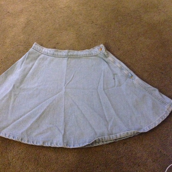 light denim circle skirt