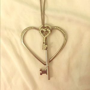 Heart and keys necklace.
