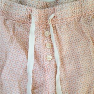 Lightweight pink pajama pants