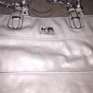 Coach Handbag | Pearl White | 2 Straps |