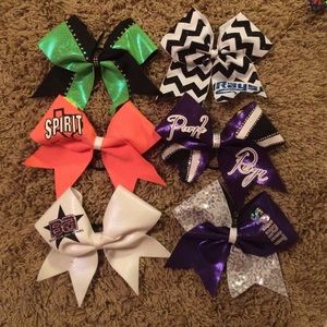 big gym practice cheer bows