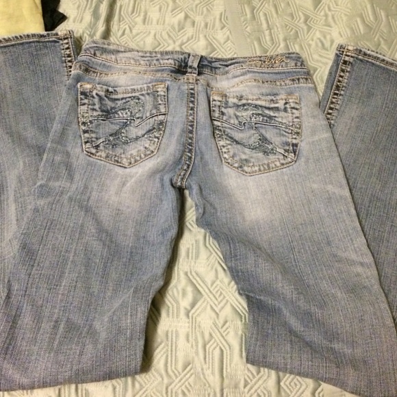 Silver boot cut jeans