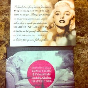 2 Marilyn Monroe Inspirational Canvas Prints