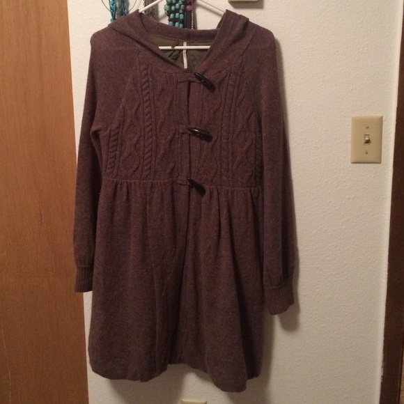 Super Cute Free People Sweater Coat