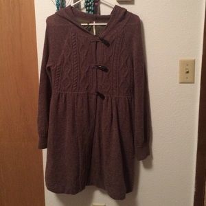 Super Cute Free People Sweater Coat