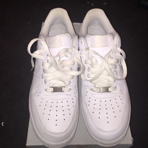 Nike Mens 8.5 Air Force 1 white/white