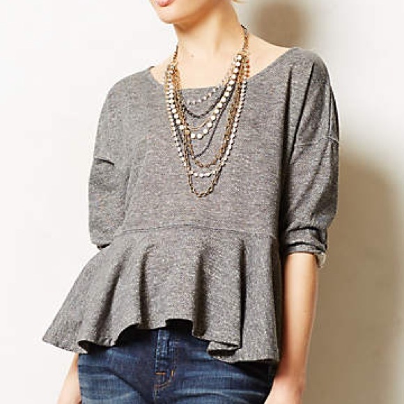Reserved for Juli. Anthropologie peplum top