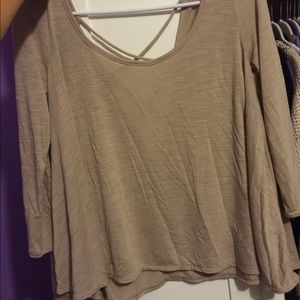 AEO shirt with open back. Just needs to be ironed