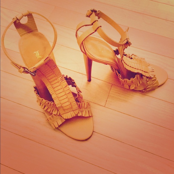 L.A.M.B open toe shoes