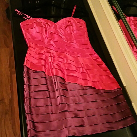 Evening silk dress