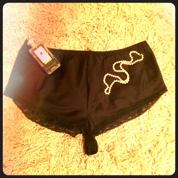 Vintage Christian Dior Silky Lace Lingerie Shorts