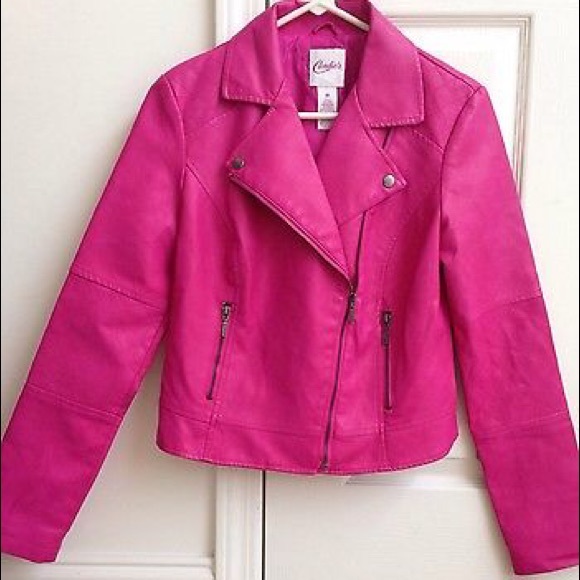 Hot Pink Leather Jacket