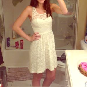 Lace white dress, CharmingCharlie