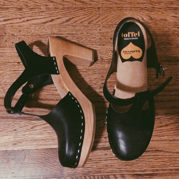 Swedish Hasbeens. T-strap sky highs.