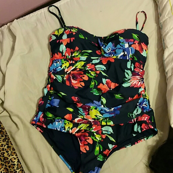 Floral bathing suit
