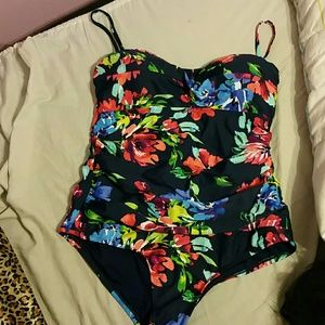 Floral bathing suit