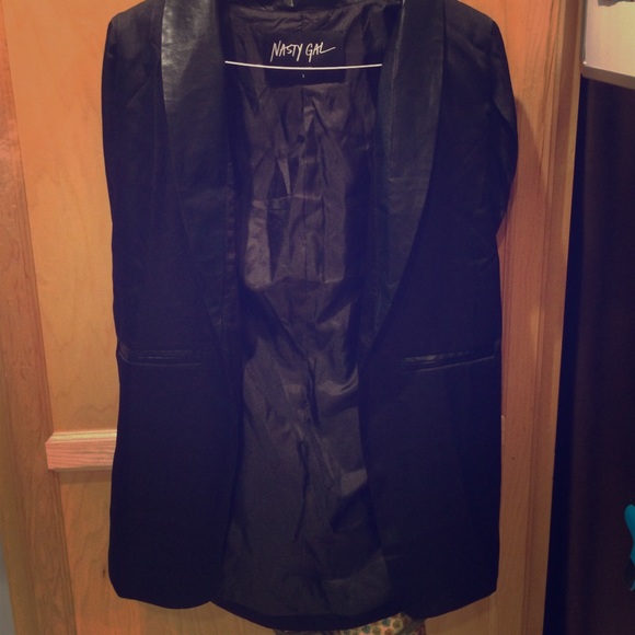 Satin cape blazer! NWOT!