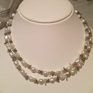 Fresh Water Pearl & Assorted Semi-Precious Stone