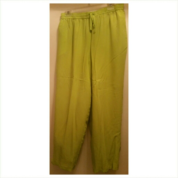 Lime green pants