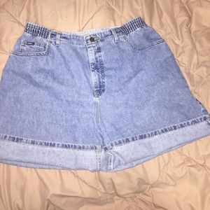 High waist Lee denim shorts
