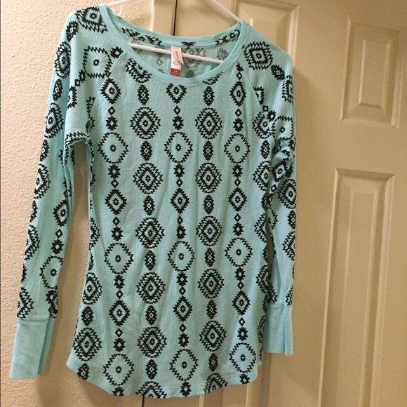 Mint, Aztec long sleeve shirt