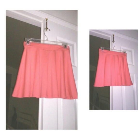 Forever21 bright pink skater skirt