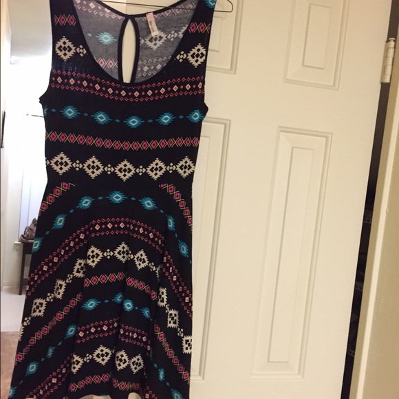 Black Aztec dress