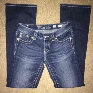 Miss Me's W/ silver stitching