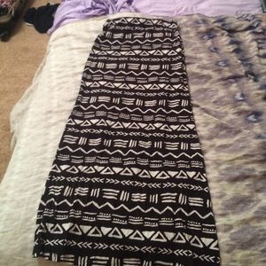 Printed maxi skirt