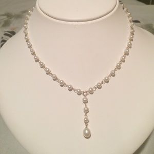 Fresh water Pearl and 14k gold necklace