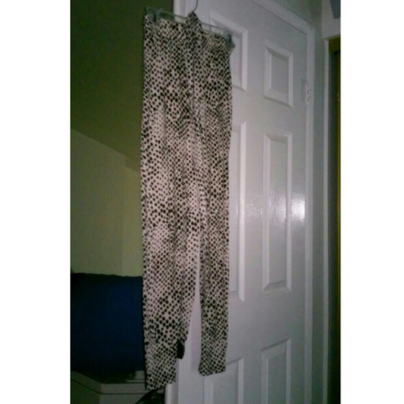 Forever21 dotted drawstring harem pants