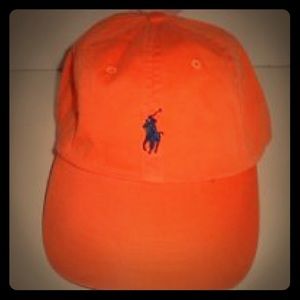Orange polo Ralph Lauren hat