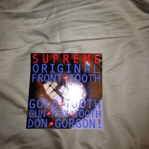 Supreme Gold Tooth sticker