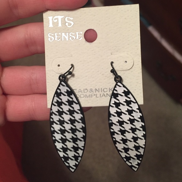 Houndstooth earrings