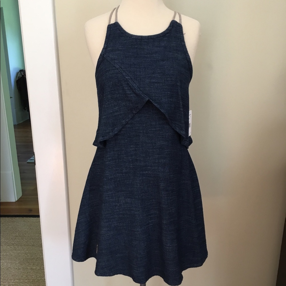 Free People Blue Denim-Like Dress - Picture 3 of 8