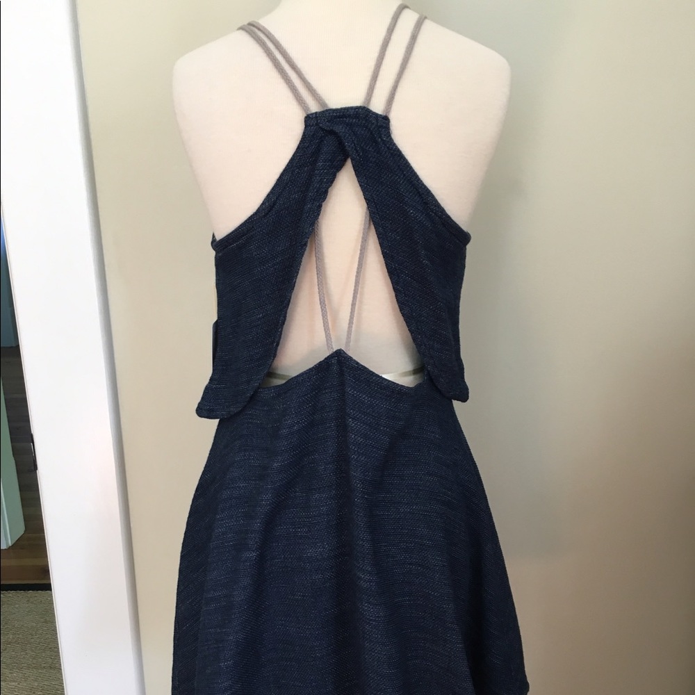Free People Blue Denim-Like Dress - Picture 5 of 8