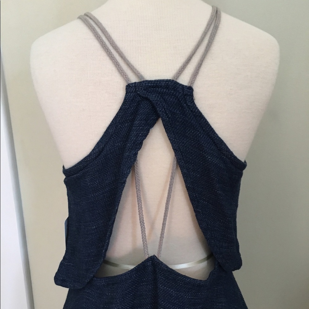 Free People Blue Denim-Like Dress - Picture 6 of 8