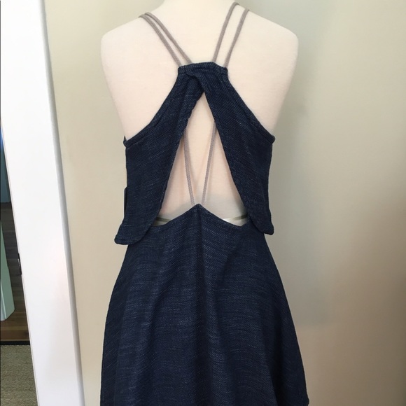 Free People Blue Denim-Like Dress - Picture 5 of 8
