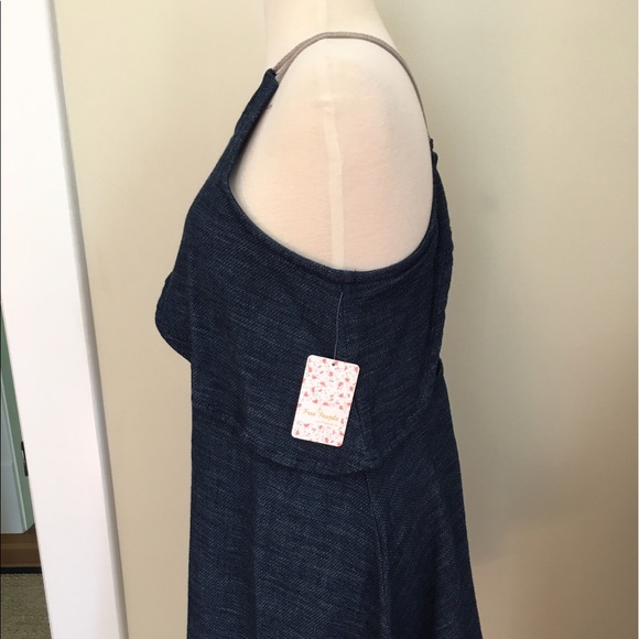 Free People Blue Denim-Like Dress - Picture 7 of 8