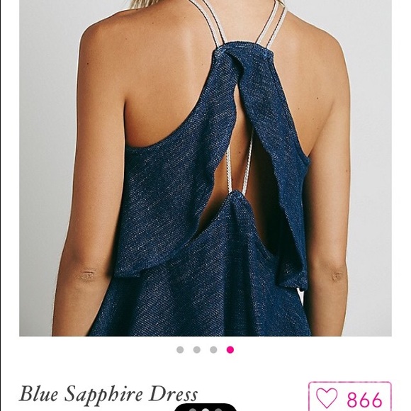 Free People Blue Denim-Like Dress - Picture 8 of 8