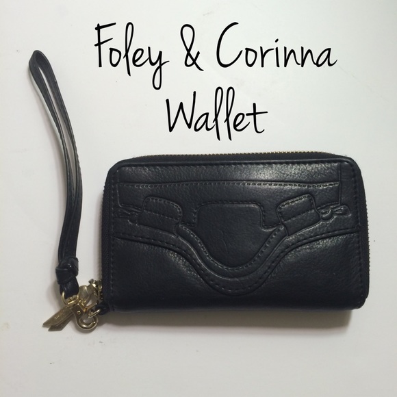 Foley & Corinna Black Leather Wallet