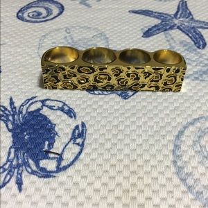 Dope  GOLD 4 Finger Ring