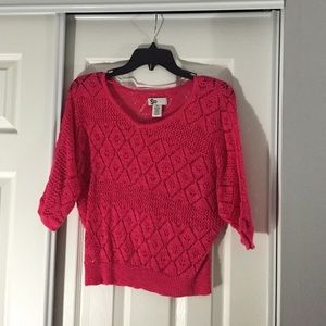 knit 3/4 sleeve sweater