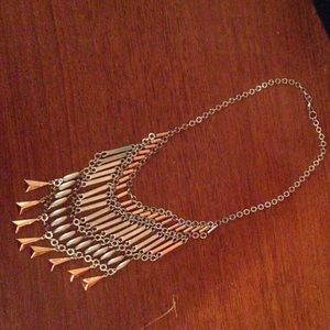 Necklace gold and silver